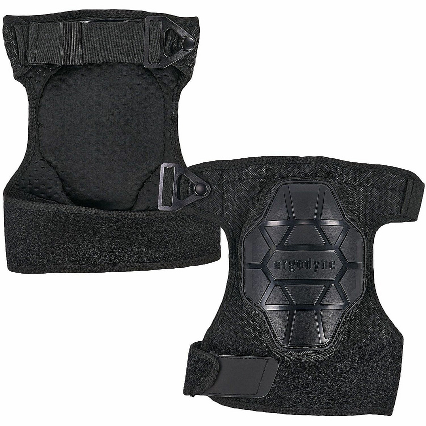 Ergodyne ProFlex 575 Non-Marring Knee Pads Recommended for: Indoor/Outdoor, Construction, Aviation, Maintenance, HVAC, Flooring, Landscaping - One Size - Knee Protection - Buckle/Hook & Loop Closure - Ethylene Vinyl Acetate (EVA), Thermoplastic Ru (18575)