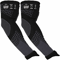Ergodyne ProFlex 7991 Protective Arm Sleeve 22" Length - Black - Tungsten Fiber - Machine Washable, Cut Resistant, Comfortable, Adjustable Fit, Abrasion Resistant, Breathable (17999)