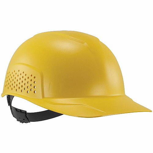 Ergodyne Skullerz 8951 Vented Hard Shell Bump Cap Recommended for: Mechanic, Baggage Handling, Food Processing, Manufacturing, Inspection - Head, Visibility Protection - Ratchet Closure - Polyethylene - Yellow - Vented, Lightweight, Durable, Breat (23986)