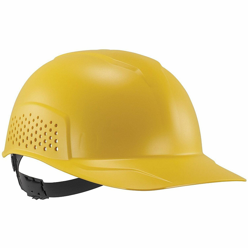 Ergodyne Skullerz 8951 Vented Hard Shell Bump Cap Recommended for: Mechanic, Baggage Handling, Food Processing, Manufacturing, Inspection - Head, Visibility Protection - Ratchet Closure - Polyethylene - Yellow - Vented, Lightweight, Durable, Breat (23986)