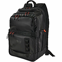 Ergodyne Arsenal Carrying Case (Backpack) for 16" Notebook - Black Water Resistant, Heat Resistant, Water Resistant Exterior - Tarpaulin, 600D Ripstop Polyester, Mesh Fabric Body - Tarpaulin Exterior Material - Shoulder Strap, Handle, Trolley Stra (13046)