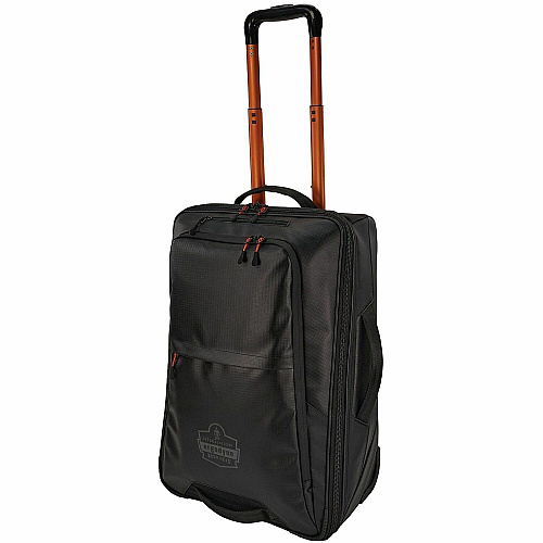 Ergodyne Arsenal Travel/Luggage Case (Carry On) Travel - Black Water Resistant - Tarpaulin, 600D Ripstop Polyester Body - Telescoping Handle, Handle - 9" Height x 14" Width x 22" Depth - 11.10 gal Volume Capacity (13129)