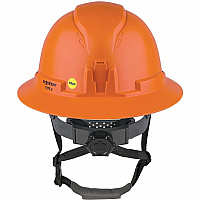 Ergodyne Skullerz 8963-MIPS Type 2 Full-Brim Safety Helmet Recommended for: Construction, Utility, Oil & Gas, Forestry, Mining, General Purpose - Head, Impact, Sun, Rain Protection - Expanded Polystyrene Foam (EPS) - Orange - Adjustable Ratchet, R (60602)