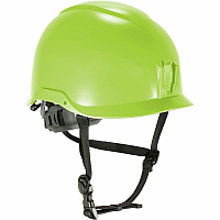 Ergodyne Skullerz 8976 Type 2 Safety Helmet Recommended for: Construction, Utility, Oil & Gas, Forestry, Mining, General Purpose - Impact, Head Protection - Expanded Polystyrene Foam (EPS) - Lime - Chin Strap, Lightweight, Comfortable, Sweatband,  (60360)