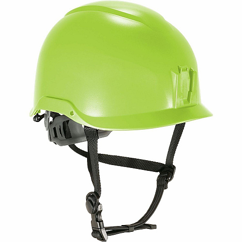 Ergodyne Skullerz 8976 Type 2 Safety Helmet Recommended for: Construction, Utility, Oil & Gas, Forestry, Mining, General Purpose - Impact, Head Protection - Expanded Polystyrene Foam (EPS) - Lime - Chin Strap, Lightweight, Comfortable, Sweatband,  (60360)