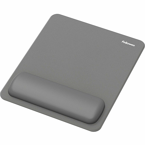 Fellowes Breyta Mousepad Wrist Rest - Gray 0.68" Height x 7.87" Width x 9.44" Depth - Gray - Dust Resistant - Mouse - Retail (100145420)