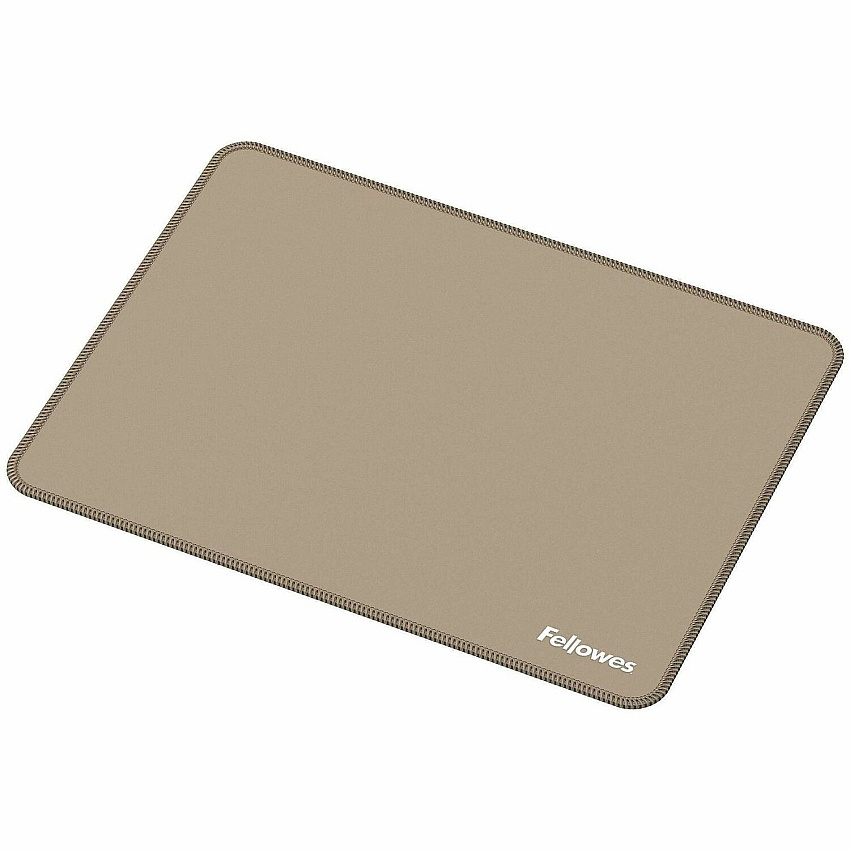 Fellowes Breyta XL Mousepad - Sand 0.09" Height x 11.02" Width x 8.26" Depth - Sand - Rubber, Polyester - Anti-slip, Fray Resistant, Dust Resistant, Spill Resistant - Extra Large - Mouse - Retail - 1 / Pack (100145442)