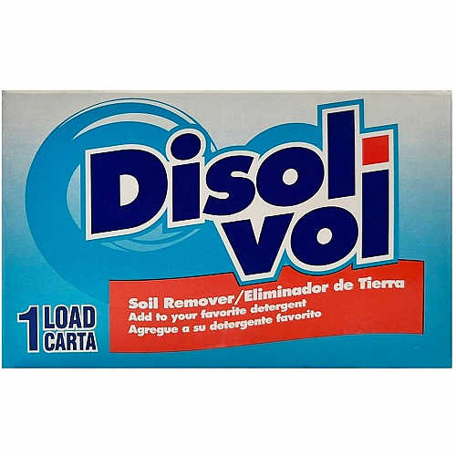 Disol-Vol Single-Use Powder Laundry Detergent Booster For Multipurpose - Powder - 320 oz (20 lb) - 1 Loads - Recommended For: Grease Remover, Oil Remover, Stain Remover, Dirt Remover, Grime Remover, Soil Remover - Blue - 100 Box (122695)