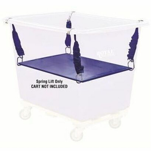 Royal Basket Trucks Spring Lift for Poly Trucks 150 lb Load Capacity - 25.50" Length x 15" Width - Ergonomic Design, Wear Resistant, Tear Resistant - Vinyl - Blue (R06BBXPSN)