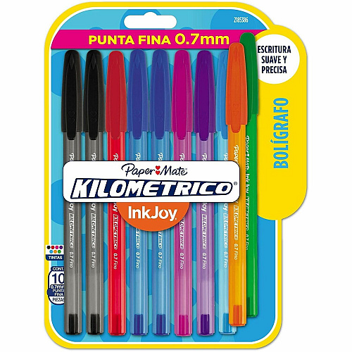 Paper Mate InkJoy 100 RT Pens Retractable - Assorted, Black, Blue Ink - Writing, School (2224259)