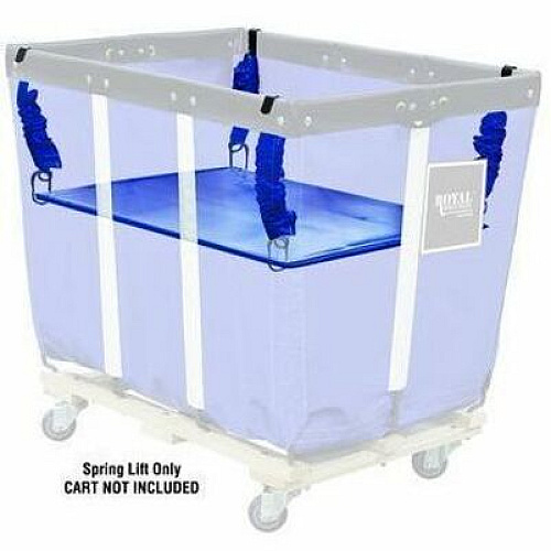 Royal Basket Trucks Spring Lifts for Basket Trucks 150 lb Load Capacity - 38" Length x 26" Width - Ergonomic Design, Wear Resistant, Tear Resistant - Vinyl - Blue (R18BBXSLN)