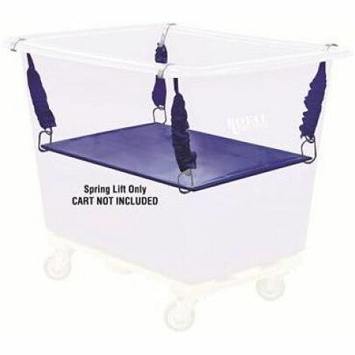 Royal Basket Trucks Spring Lift for Poly Trucks 150 lb Load Capacity - 42.50" Length x 26" Width - Ergonomic Design, Wear Resistant, Tear Resistant - Vinyl - Blue (R20BBXPSN)