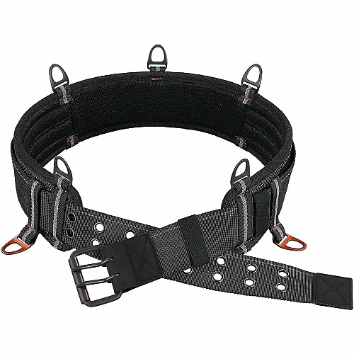 Ergodyne Arsenal 5556 3-Inch Padded Tool Belt - Tool Tethering Attachment Point Adjustable - 5.07 lb Load Capacity - Extra Small (XS)/Small (S) - Buckle Attachment - Black - Polyester - 1 / Each (13670)