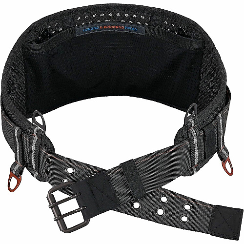 Ergodyne Arsenal 5557 7" Padded Tool Belt with Tool Tethering Attachment Point Adjustable - 5.07 lb Load Capacity - Medium (M)/Large (L) - Buckle Attachment - Black - Polyester - 1 / Each (13684)