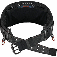 Ergodyne Arsenal 5557 7" Padded Tool Belt with Tool Tethering Attachment Point Adjustable - 5.07 lb Load Capacity - Extra Small (XS)/Small (S) - Buckle Attachment - Black - Polyester - 1 / Each (13683)