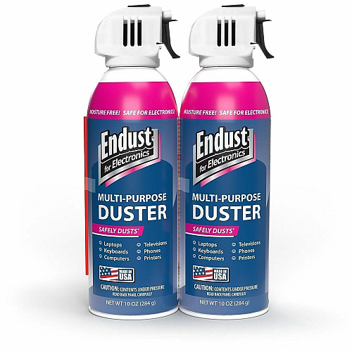 Endust Electronics Multi-Purpose Duster For Multipurpose - 10 oz - Moisture-free, Residue-free - Electric Blue - 2 / Pack (14996)