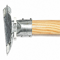 Genuine Joe Dust Mop Snap-on Wood Handle 60" Length x 0.94" Diameter - Natural - Wood (GJO00290)
