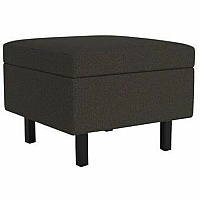 Safco Movvi Modular Single-Seat Lounge Seat with No Back/Arms 18.5" Height x 24" Width x 24" Depth - Material: Fabric - Finish: Dorset Slate - Modular, Comfortable, Long Lasting, Durable, Upholstered - For Lounge (MISSBNDT16)