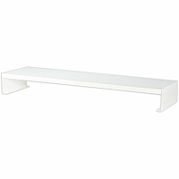 Victor MagnaTrack All-Steel Monitor Riser Computer Monitor Display Type Supported - 4" Height x 8" Width - Desktop - Steel, Solid Steel - Arctic White - For Monitor, Office, Studio, Home - Ergonomic, Comfortable, Non-slip Base, Sturdy, Robust, Du (MT210W)