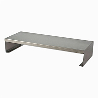 Victor MagnaTrack All-Steel Monitor Riser Computer Monitor Display Type Supported - 4" Height x 8" Width - Desktop - Steel, Solid Steel - Urban Steel - For Monitor, Office, Studio, Home - Ergonomic, Comfortable, Non-slip Base, Sturdy, Robust, Dur (MT200S)