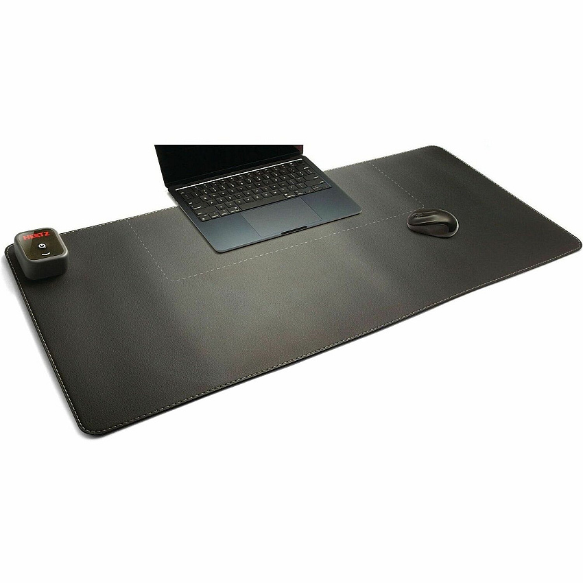 Victor Heetz Grounding Desk Pad Rectangular - 31.5" Width x 11.80000" Depth - Faux Leather - Black (HTZ410G)