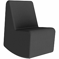 Learniture Shapes Series II 4-Tier Soft Seating Foam, Vinyl Seat Material - Engineered Wood Frame Material - Black Smooth Grain (LNTSSRBK)