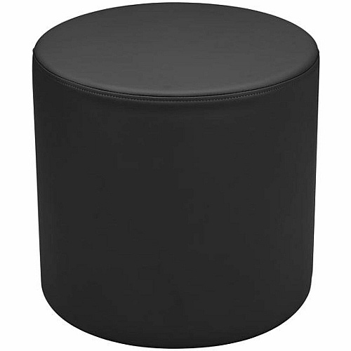 Learniture Shapes Series II Modular Soft Seating Vinyl Seat Material - Engineered Wood Frame Material - Black Smooth Grain - Foam (LNT1000BKA)