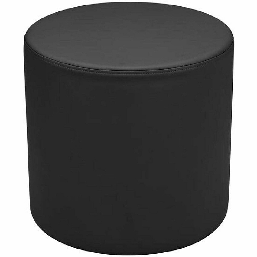 Learniture Shapes Series II Modular Soft Seating Vinyl Seat Material - Engineered Wood Frame Material - Black Smooth Grain - Foam (LNT1000BKA)