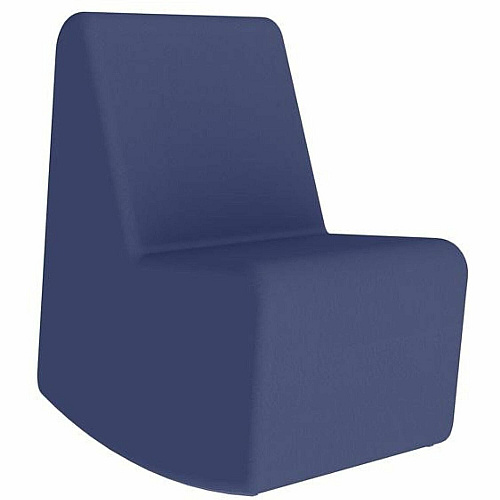 Learniture Shapes Series II 4-Tier Soft Seating Foam, Vinyl Seat Material - Engineered Wood Frame Material - Navy (LNTSSR266)