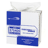 Absorbal Lite Wipers, Drc, White, 9"x16.75", Light Duty, Pop-n-wipe Interfold, 120 /bx, 9 Bxs/cs - Case Of 1080 (575405)