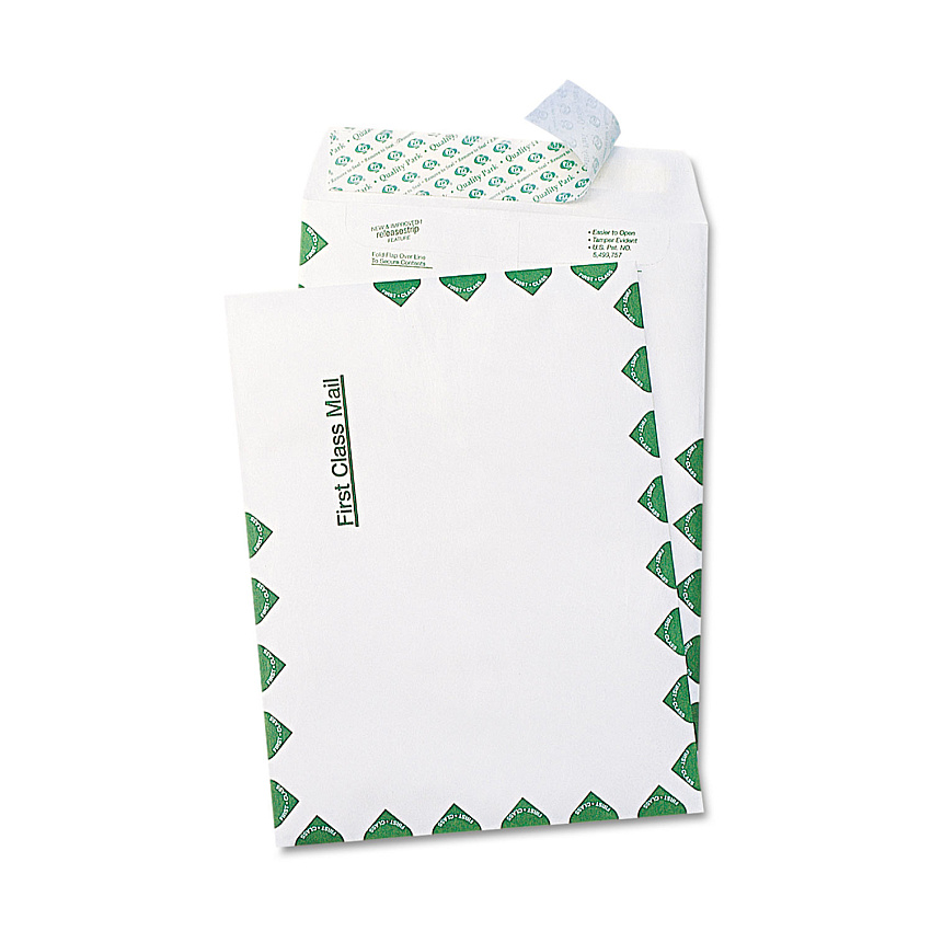 Survivor Lightweight 14 lb Tyvek Catalog Mailers, First Class, #6 1/2, Square Flap, Redi-Strip Adhesive Closure, 6 x 9, White, 100/Box (R1330)