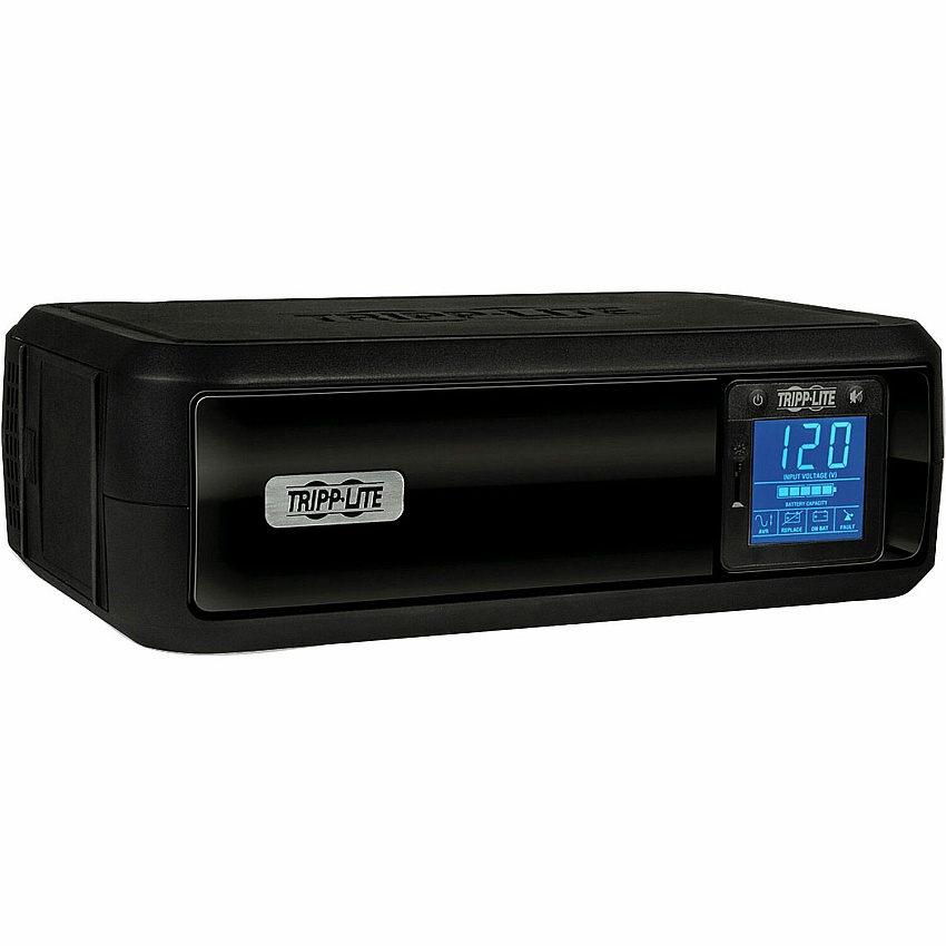 Tripp Lite by Eaton OmniSmart LCD 120V 650VA 350W Line-Interactive UPS, Tower, LCD display, USB port 8 Hour Recharge - 3.20 Minute Stand-by - 110 V AC Input - 120 V AC Output - USB - 8 x NEMA 5-15R Receptacle(s) (OMNI650LCD)
