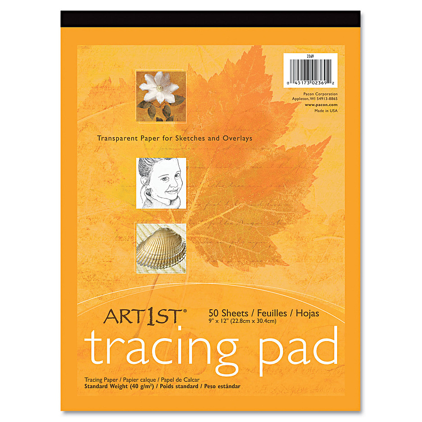 Pacon Art1st Parchment Tracing Paper, 16 lb, 14 x 17, White, 50/Pack (2317)