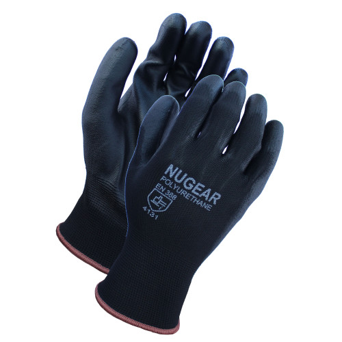 Proworks Polyurethane Coated Gloves 13g Black Lrg, Pack Of 12 (GCP13KL)