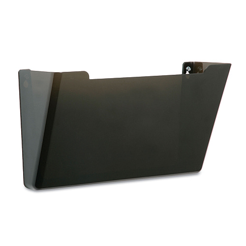 AbilityOne 7520015827277, SKILCRAFT Wall Hanging File, 3 Sections, Letter Size, 13.25" x 4" x 14.88", Smoke, 3/Pack