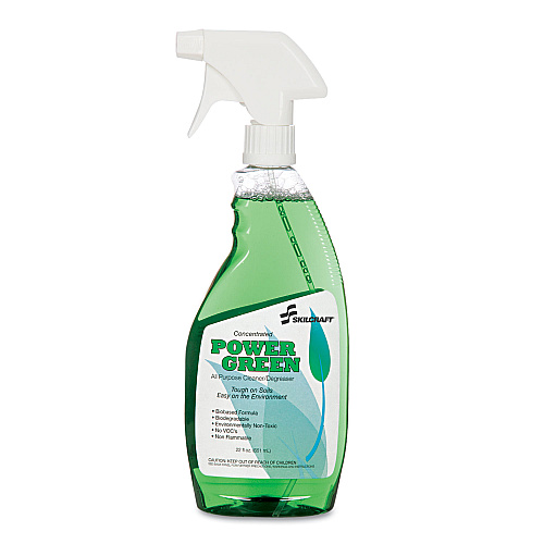 AbilityOne 7930013738849, SKILCRAFT Power Green Cleaner/Degreaser, 22 oz Spray Bottle, 12/Box