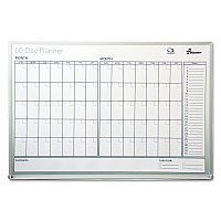 AbilityOne 7520012239897, SKILCRAFT Dry Erase 60-Day Planner, 36 x 24, White Surface, Aluminum Frame