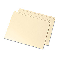 AbilityOne 7530015833821, SKILCRAFT Manila Interior Height Folders, Straight Tabs, Letter Size, Manila, 100/Box