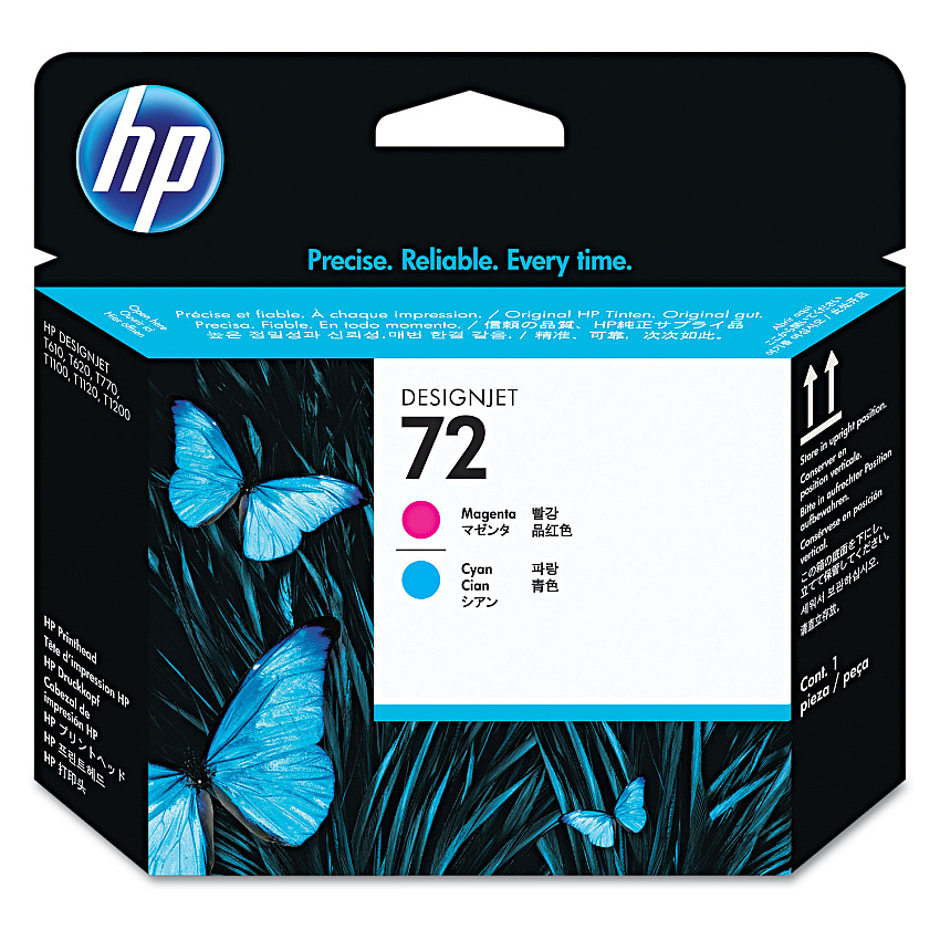 HP 72, (C9383A) Cyan/Magenta Printhead