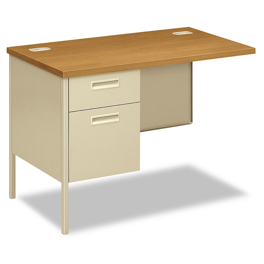 HON Metro Classic Series Workstation Return, Left, 42w x 24d x 29.5h, Harvest/Putty (P3236LCL)