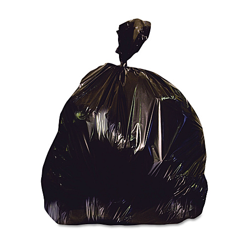 Heritage Reprocessed Resin Can Liners, 60 gal, 2 mil, 38" x 58", Black, 100/Carton (X7658QK)