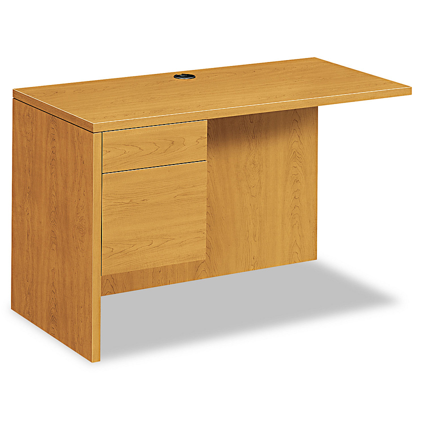 HON 10500 Series L Workstation Return, 3/4 Height Left Ped, 48w x 24d x 29.5h, Harvest (10516LCC)
