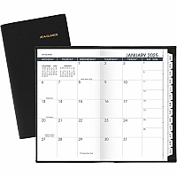 At-A-Glance Monthly Planner, Black, Pocket, 3 1/2