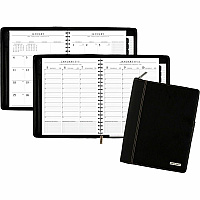 At-A-Glance Executive Appointment Book with Zipper Large - Julian Dates - Weekly, Monthly - 12 Month - January 2026 to December 2026 - 8:00 AM to 5:45 PM - Quarter-hourly - 1 Week, 1 Month Double Page Layout - 8 1/4