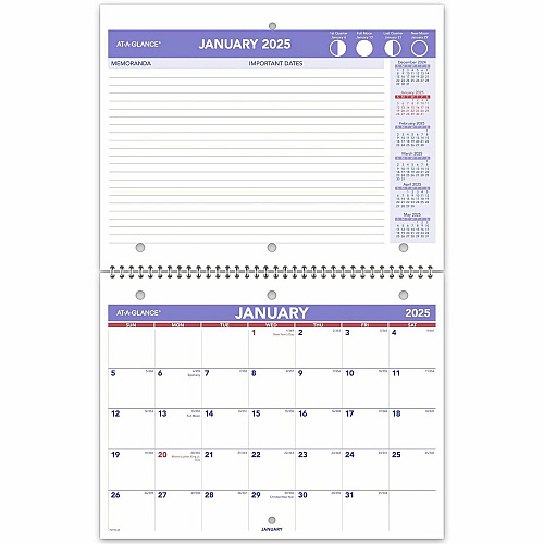 At-A-Glance Desk Wall Calendar (PM17028)