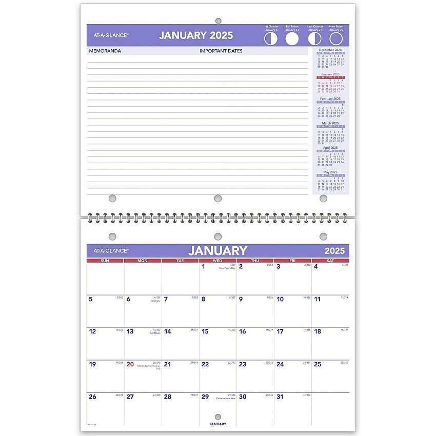 At-A-Glance Desk Wall Calendar (PM17028)