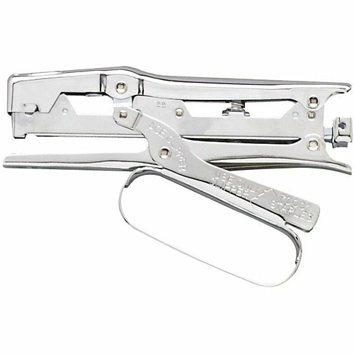 Advantus Ace Chrome Clipper Stapler Staples Upto 20 Sheet of 20lb Paper - Holds Upto 210 Staple - Full Strip - Staple Size: 0.25" - 2.63" Throat Depth - Chrome - Steel - 1 Each (07020)