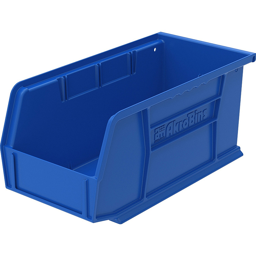 Akro-Mils AkroBin 5" Height x 5.50" Width x 10.90" Depth - Unbreakable, Water Proof, Stackable, Corrosion Proof - Blue - Polymer - 1 Each (30230B)