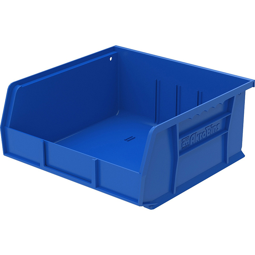 Akro-Mils AkroBin 5" Height x 11" Width x 10.90" Depth - Unbreakable, Water Proof, Stackable, Corrosion Proof - Blue - Polymer - 1 Each (30235B)