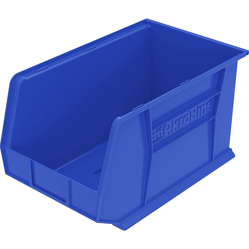Akro-Mils AkroBin 9" Height x 8.25" Width x 18" Depth - Unbreakable, Water Proof, Stackable, Corrosion Proof - Blue - Polymer - 1 Each (30265B)